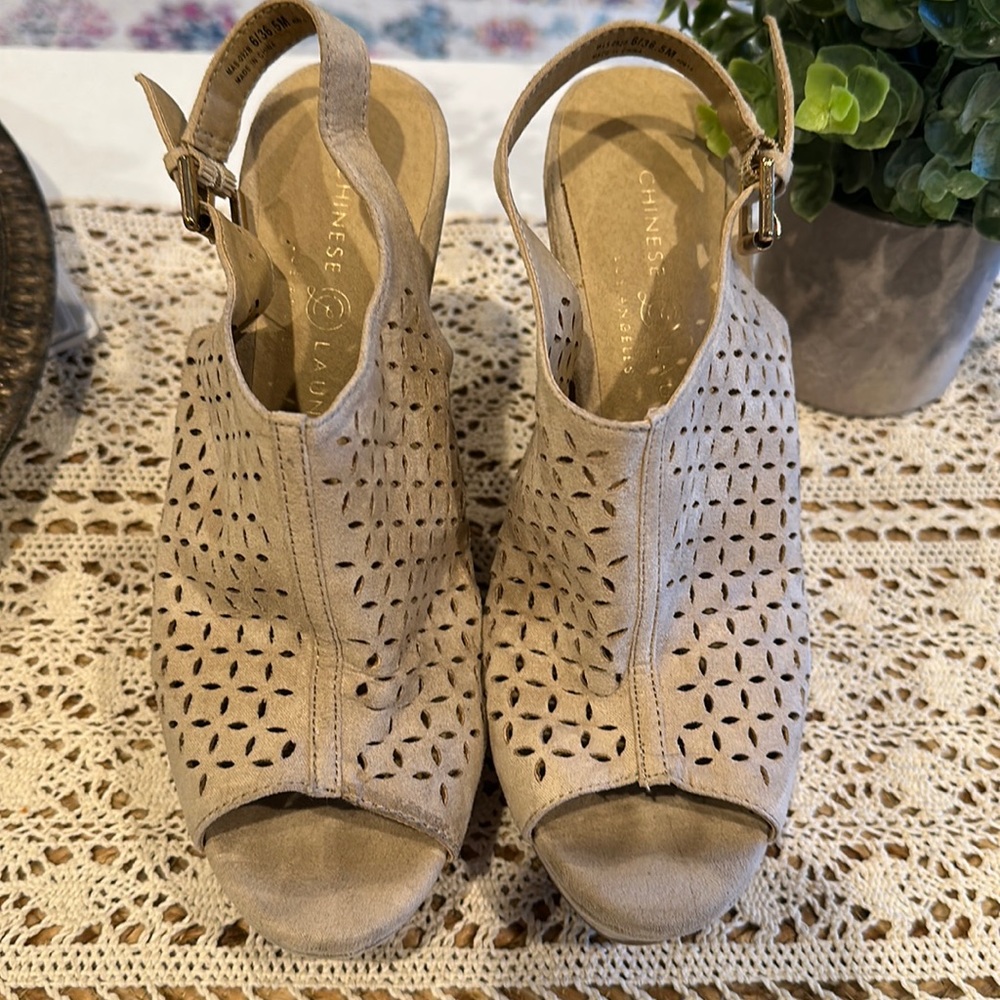 Chinese Laundry Suede Espadrilles 6